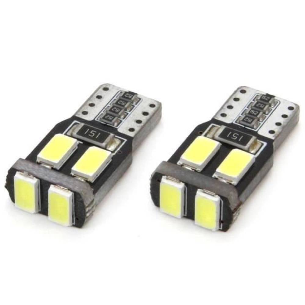Set 2 becuri T10, 6 LED-uri tip SMD 5730, 12V, W5W, CANBUS 01622 Amio