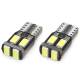 Set 2 becuri T10, 6 LED-uri tip SMD 5730, 12V, W5W, CANBUS 01622 Amio