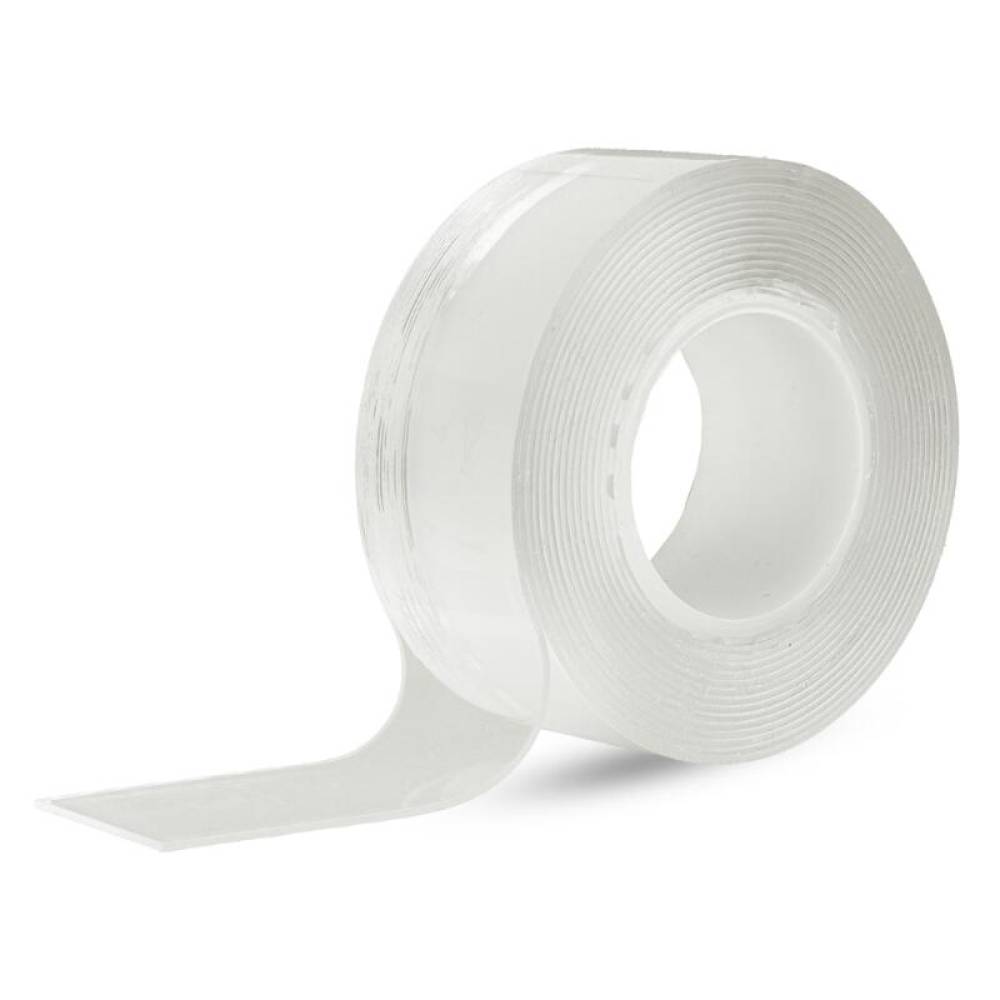 Banda dublu adeziva 20mm x 3m x 1mm, transparenta, Amio 04847