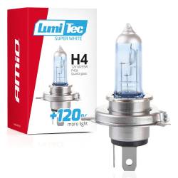 Bec H4 12V 60/55W, P43 LumiTec +120% Amio 02137