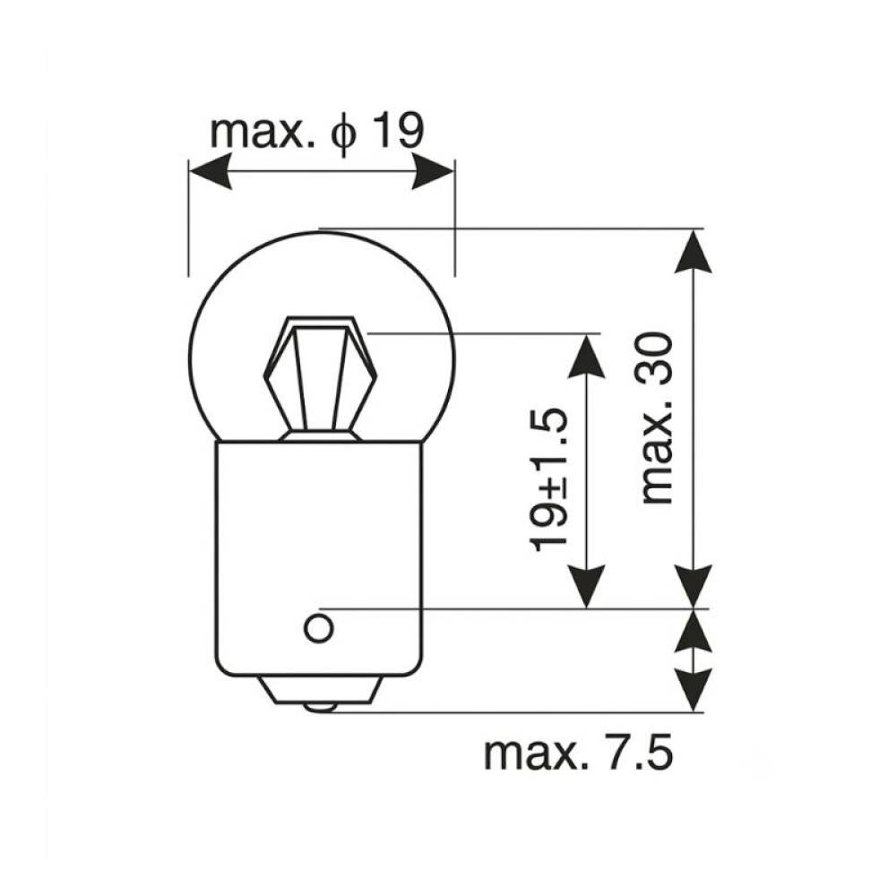 Bec pozitie 24V/5W R5W BA15S Lohuis Bec pozitie 24V/5W R5W BA15S Lohuis
