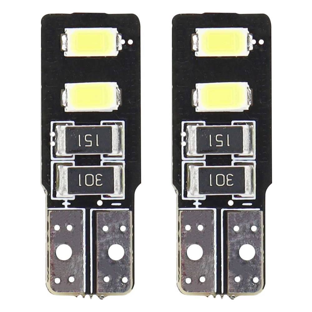 Set 2 becuri T10, 4 LED-uri, 12V W5W Canbus 01630 Amio