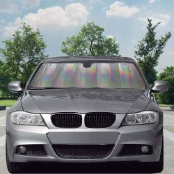 Parasolar 145x80, cu holograma, pliabil, Laser Sun XL, LASER30 Car+