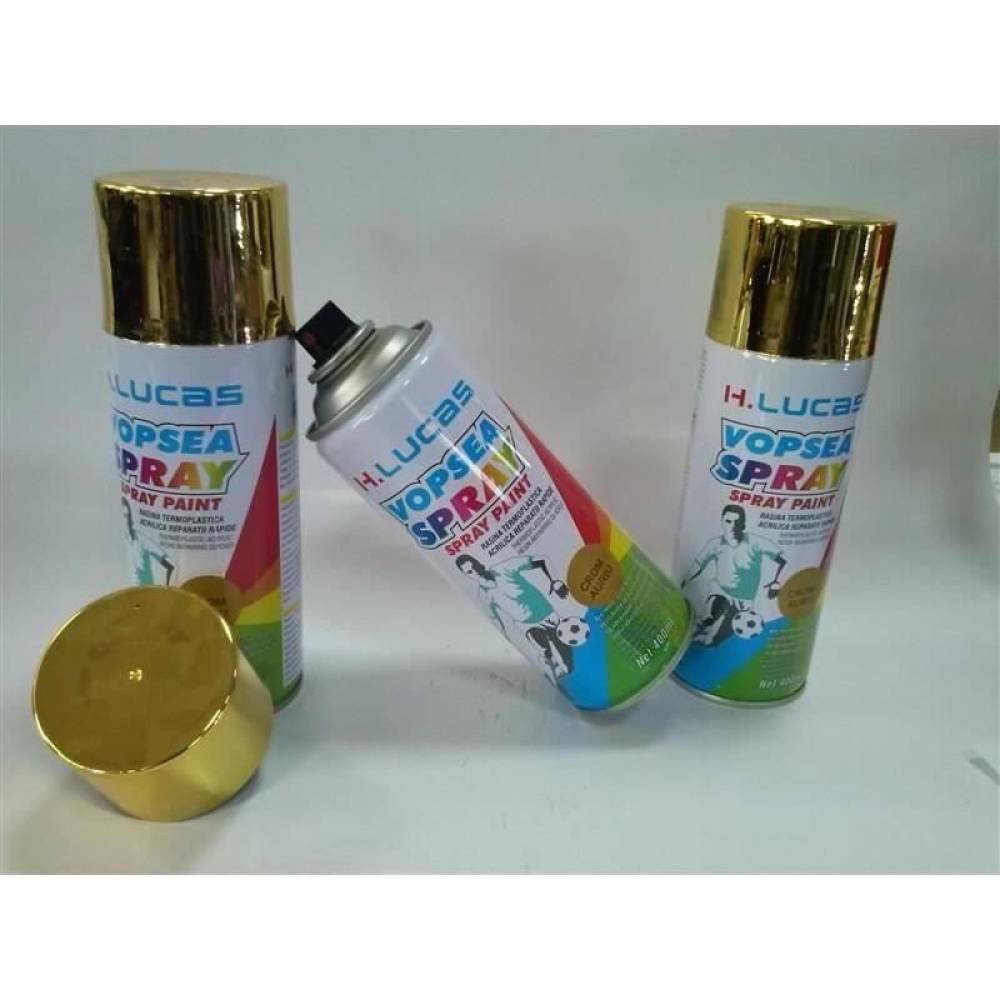 Spray vopsea Crom auriu 400ml H.L. Spray vopsea Crom auriu 400ml H.L.
