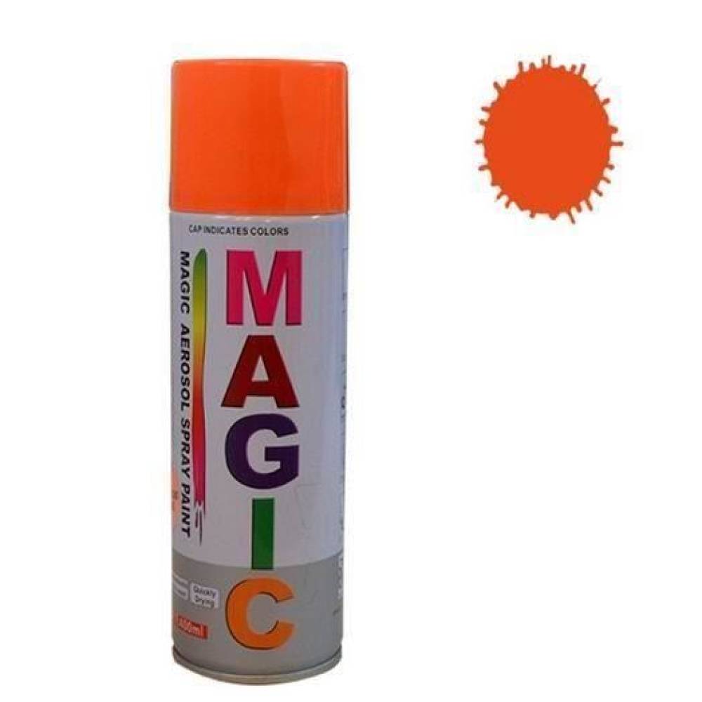 Spray vopsea Orange Fluorescent 1006 400ml Magic