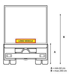 Autocolant reflectorizant Long Vehicle set 40x10cm H. Lucas
