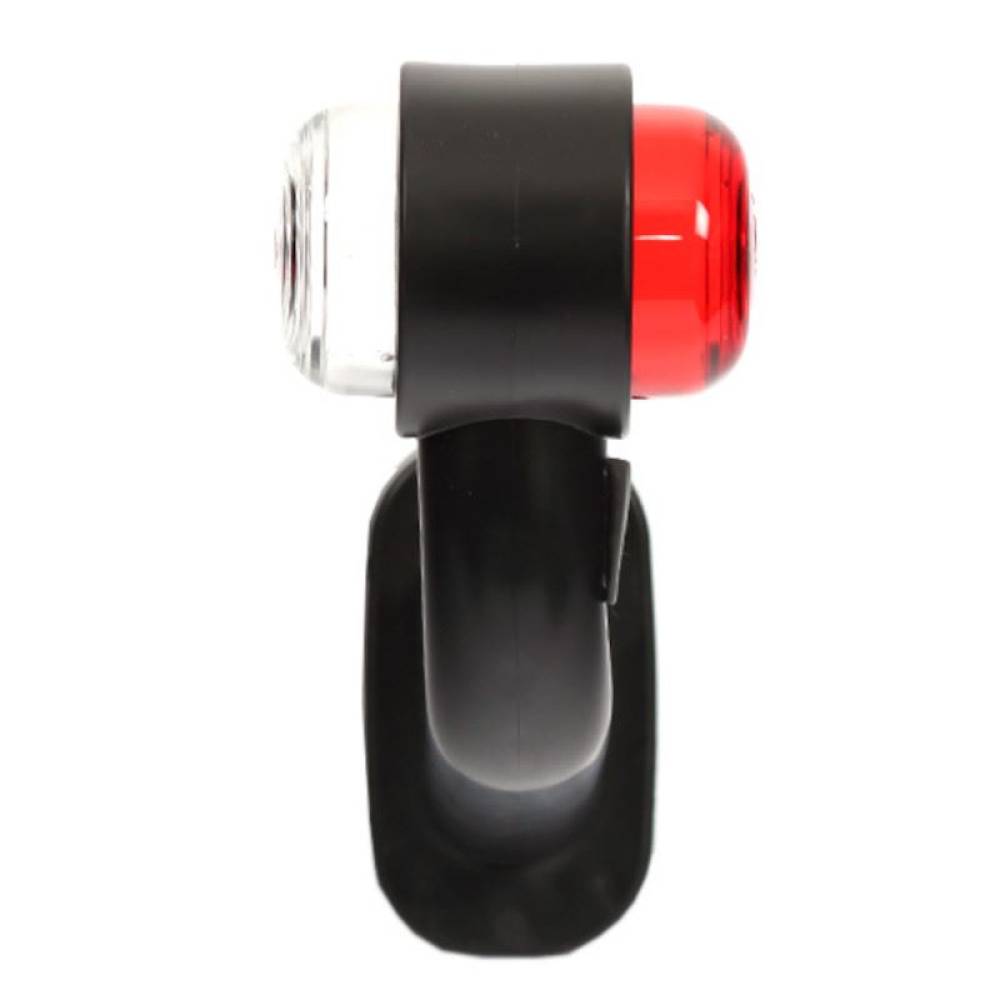 Lampa gabarit cu brat cu cot 90°, 180mm, alb-rosie, 12-24V, W21.5z 265 Was
