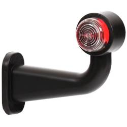 Lampa gabarit cu brat cu cot 90°, 180mm, alb-rosie, 12-24V, W21.5z 265 Was