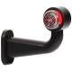 Lampa gabarit cu brat cu cot 90°, 180mm, alb-rosie, 12-24V, W21.5z 265 Was