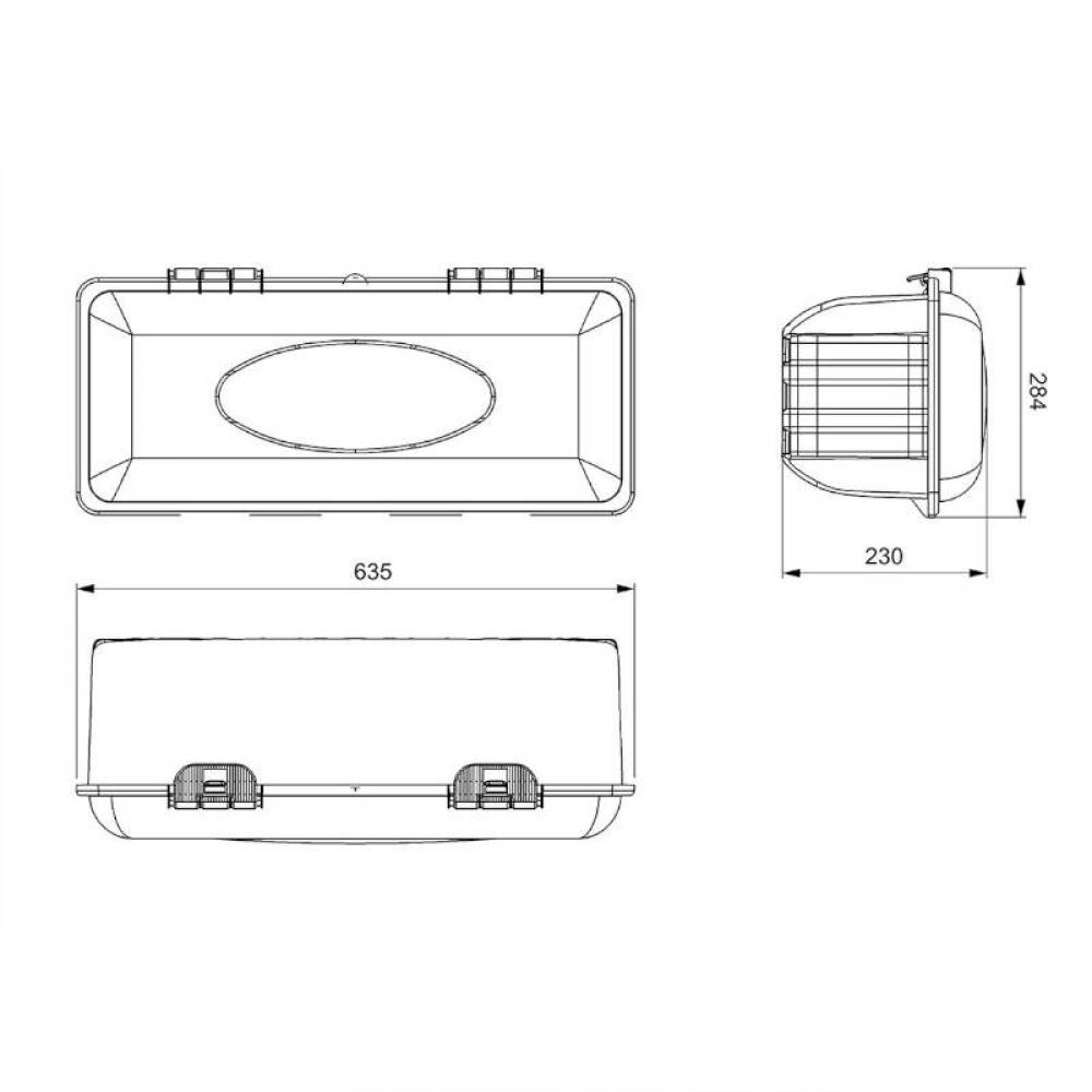 Cutie depozitare stingator P6, pentru camion, 6838 Reflex
