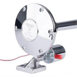 Claxon 12-24V, 120dB, 1 pipa rotunda, 64cm, crom, 04076 Amio