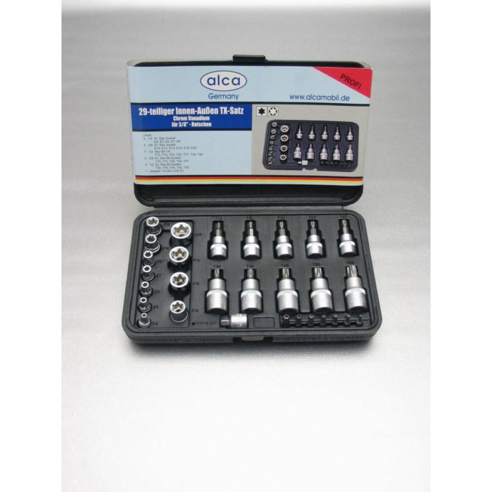 Trusa chei 29 piese (tubulare si torx) PRO 449.00 Alca