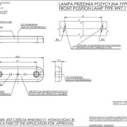 Lampa gabarit 84x24,LED, slim, rosie, 12-24V, W97.1 709 Was Lampa gabarit 84x24,LED, slim, rosie, 12-24V, W97.1 709 Was