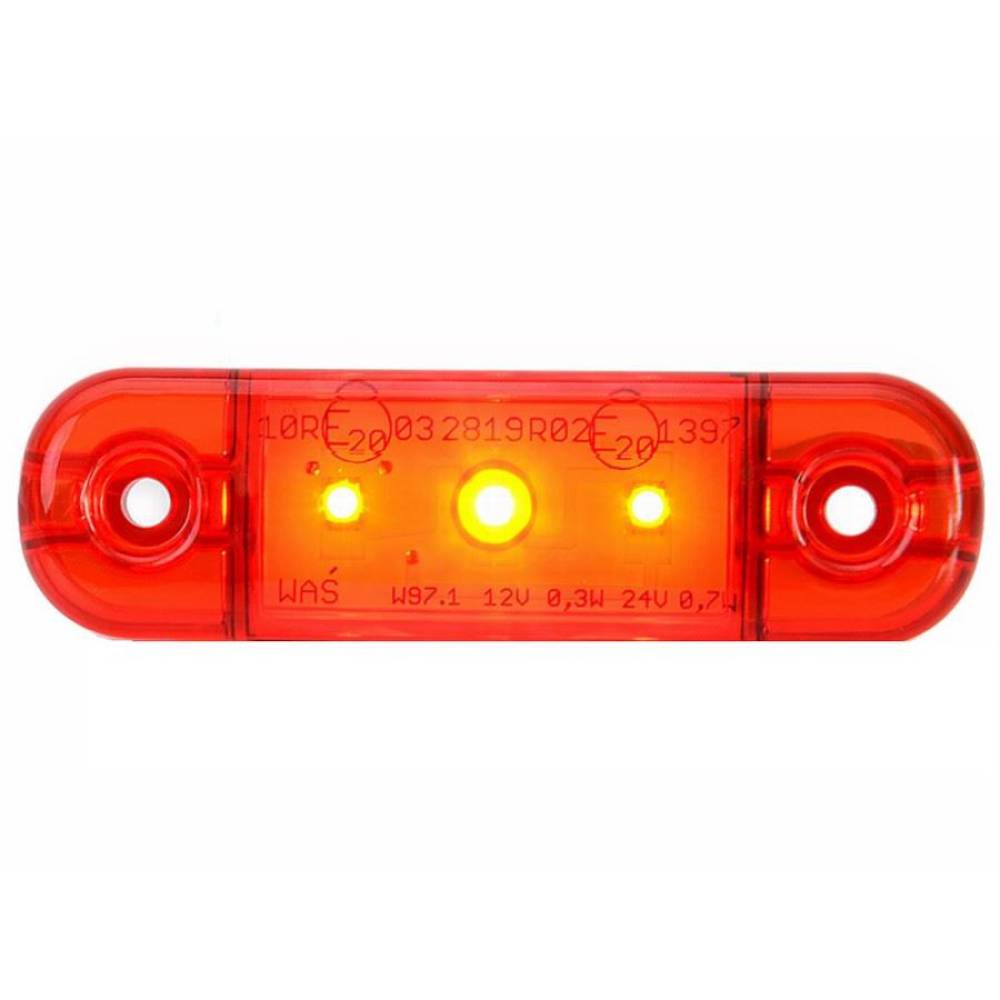 Lampa gabarit 84x24,LED, slim, rosie, 12-24V, W97.1 709 Was