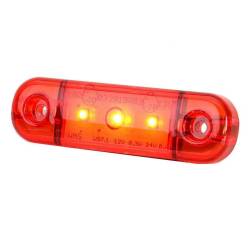 Lampa gabarit 84x24,LED, slim, rosie, 12-24V, W97.1 709 Was