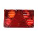 Lampa spate 232x142, 6 functii, cu triunghi, cu ceata si numar, stanga, W70L 387 Was
