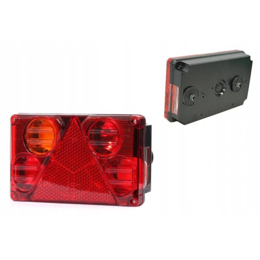 Lampa spate 232x142, 6 functii, cu triunghi, cu ceata si numar, stanga, W70L 387 Was