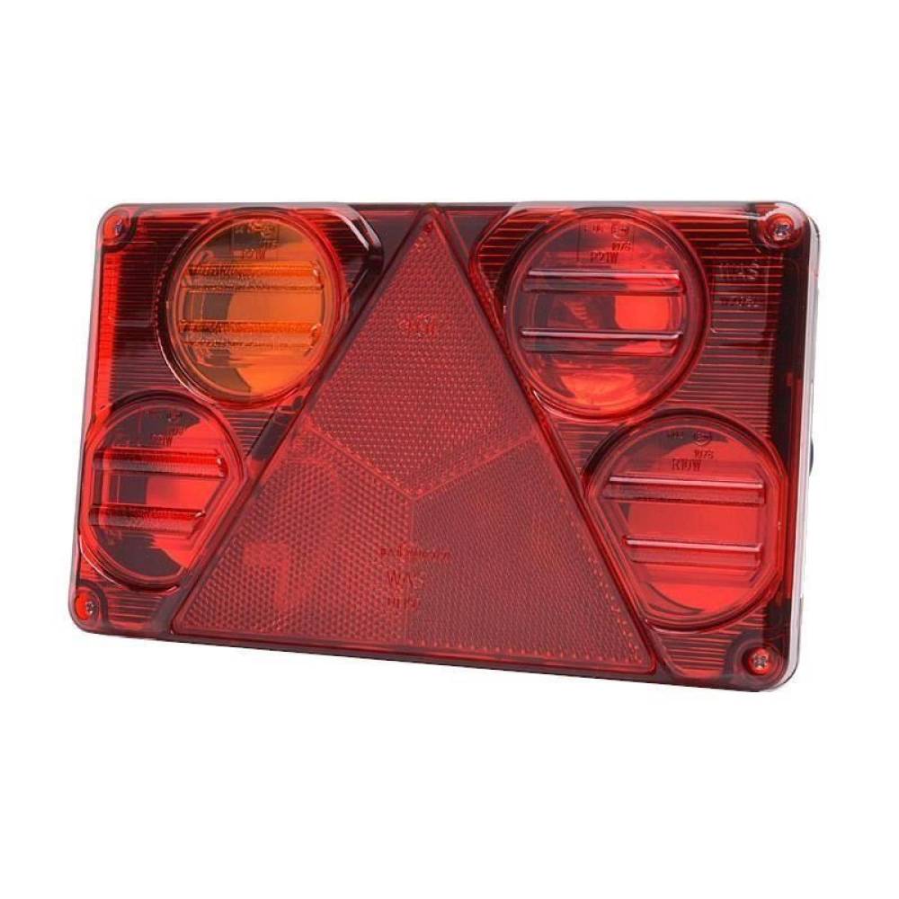 Lampa spate 232x142, 6 functii, cu triunghi, cu ceata si numar, stanga, W70L 387 Was