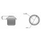 Lampa semnalizare LED, rotunda fi29, incastrabila fi21, LED, W216 1467 Was