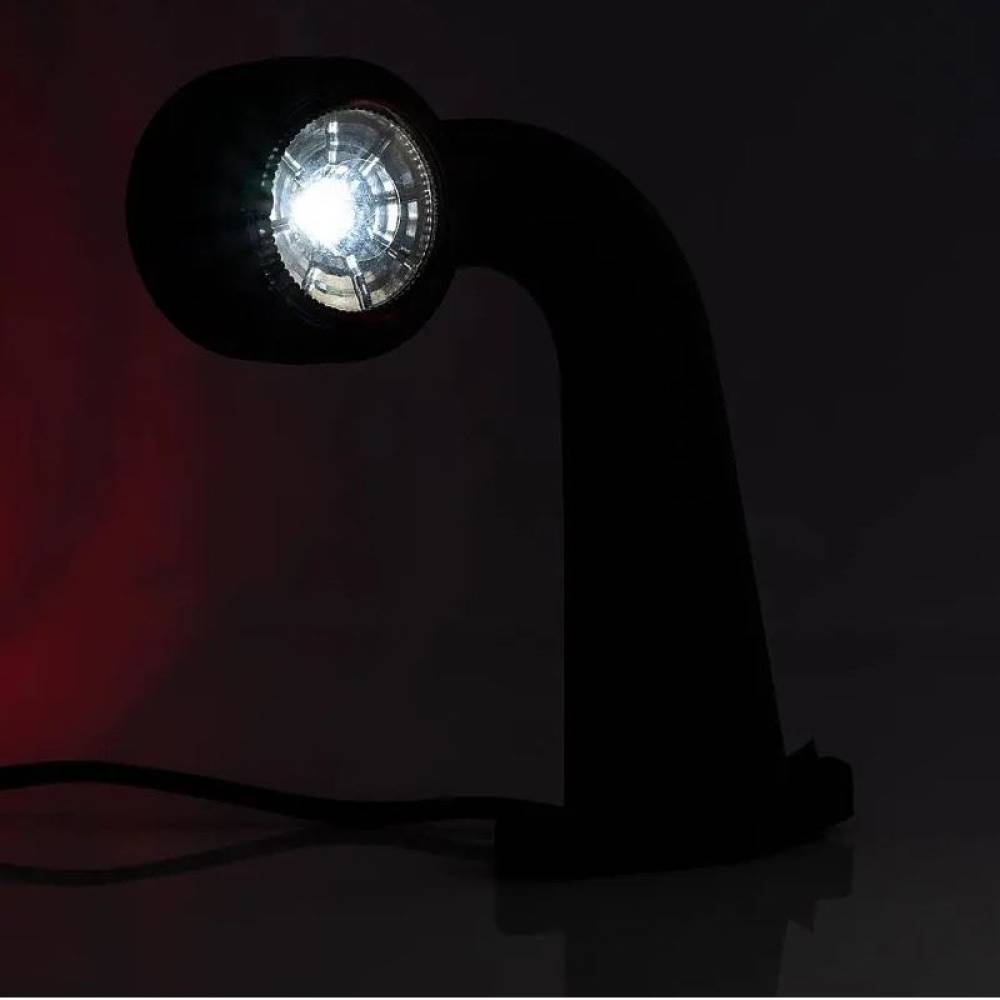 Lampa gabarit cu brat cu cot 90°, 175mm, LED, alb-rosie, 12-36V, FT-009-F Fristom