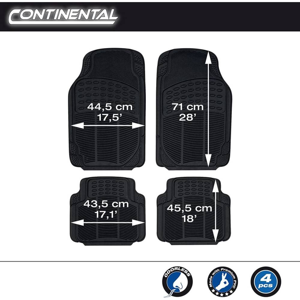 Set 4 covorase auto cauciuc ajustabile Continental CONTI20 Car+