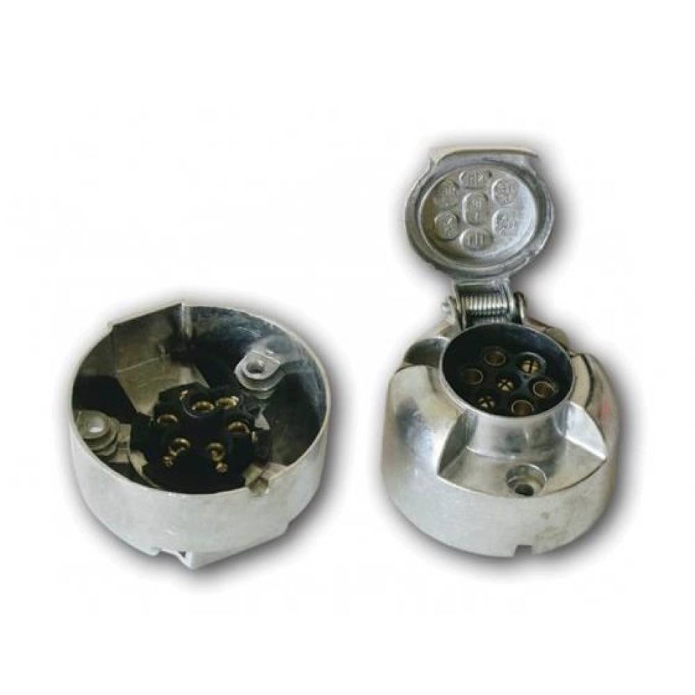 Priza remorca 7 pini, 12V, metal WGN006/k Hico