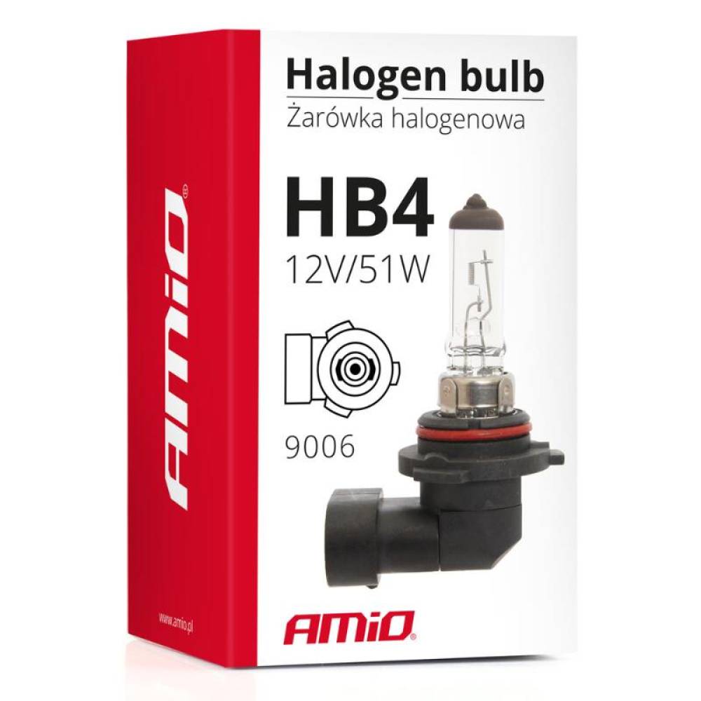 Bec halogen HB4, 12V, 55W, P22D, Amio 1480
