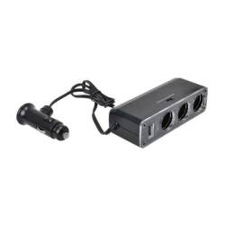 Stecher 3 prize 12 / 24V cu fir si USB 7519 Automax