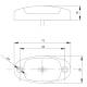 Lampa gabarit 72x34, LED, alba, 12-36V FT-025/B Fristom 