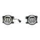 Set 2 proiectoare ceata cu DRL (Angel Eyes) 3 functii, lumini de zi, ceata si semnalizare, fi90mm, Dacia, Renault, Jeep, Dodge, Chrysler, BK69122
