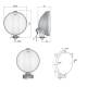 Proiector fi183, LED Ring, Angel Eyes, carcasa cromata 24V HOS2.38807 Wesem