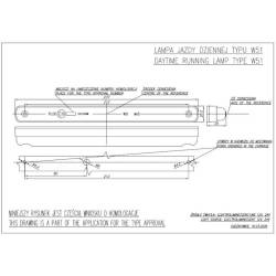 Proiector zi DRL, 9-36V, 9W, cu 2 functii, pozitie si DRL, cu LED, alba W51 271 Was