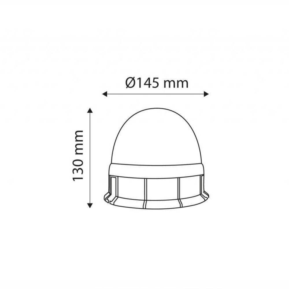 Girofar 12-24V, h125, 55-70W, prindere cu magnet, bec H1, LOB106 TruckLed  
