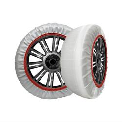 Set 2 huse antiderapante zapada, XXL, albe, 15- 21/22inch, HUSTX05 Husky