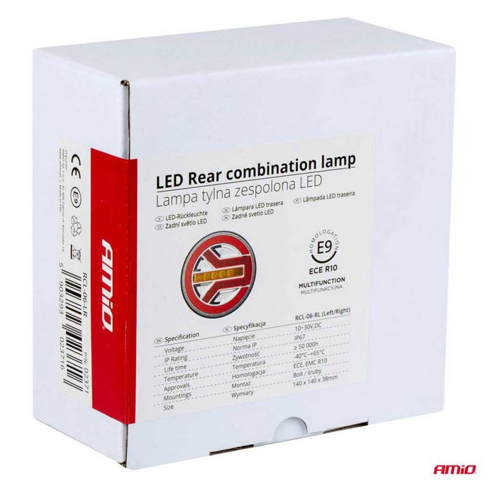 Lampa stop fi140, 3 functii, LED neon, 12-24V, stanga, dreapta 02371 Amio