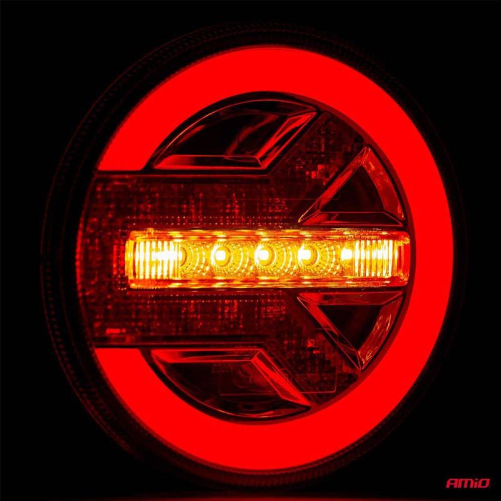 Lampa stop fi140, 3 functii, LED neon, 12-24V, stanga, dreapta 02371 Amio