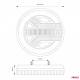 Lampa stop fi140, 3 functii, LED neon, 12-24V, stanga, dreapta 02371 Amio