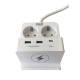 Prelungitor cu 4 prize, 3 USB-uri si USB-C PD20W, ELAD-2SH2EU-PROT/USBC4-WL