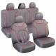Set 4 bucati huse auto, volan si centura Grey Classic 47264 CarCo