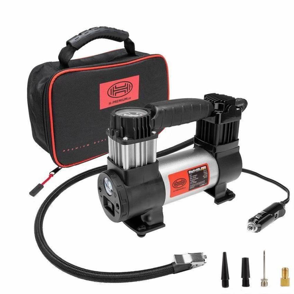 Compresor aer 12V, 10bar, Bigair 40L cu lanterna 237.10 Heyner