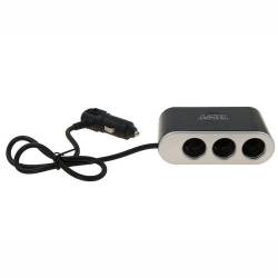 Stecher 3 prize 12 / 24V cu fir, LED, intrerupator si USB, 58614 Carmotion