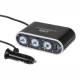Stecher 3 prize 12 / 24V cu fir, LED, intrerupator si USB, 58614 Carmotion