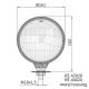 Far tractor rotund Ursus, metal, cu pozitie, fara bec, H4, 43920 Zelmot Wesem Far tractor rotund Ursus, metal, cu pozitie, fara bec, H4, 43920 Zelmot Wesem