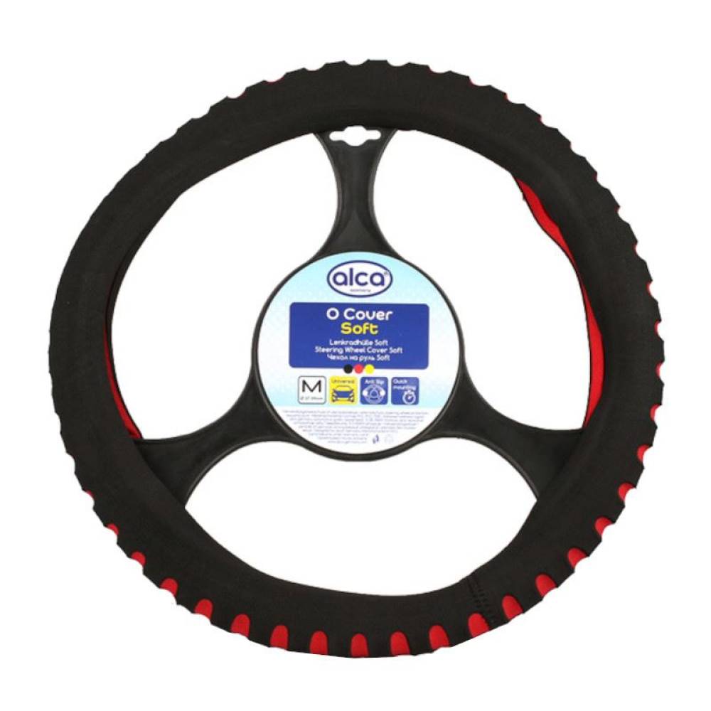 Husa volan 37 - 39cm Soft rosu 596.30 Alca   