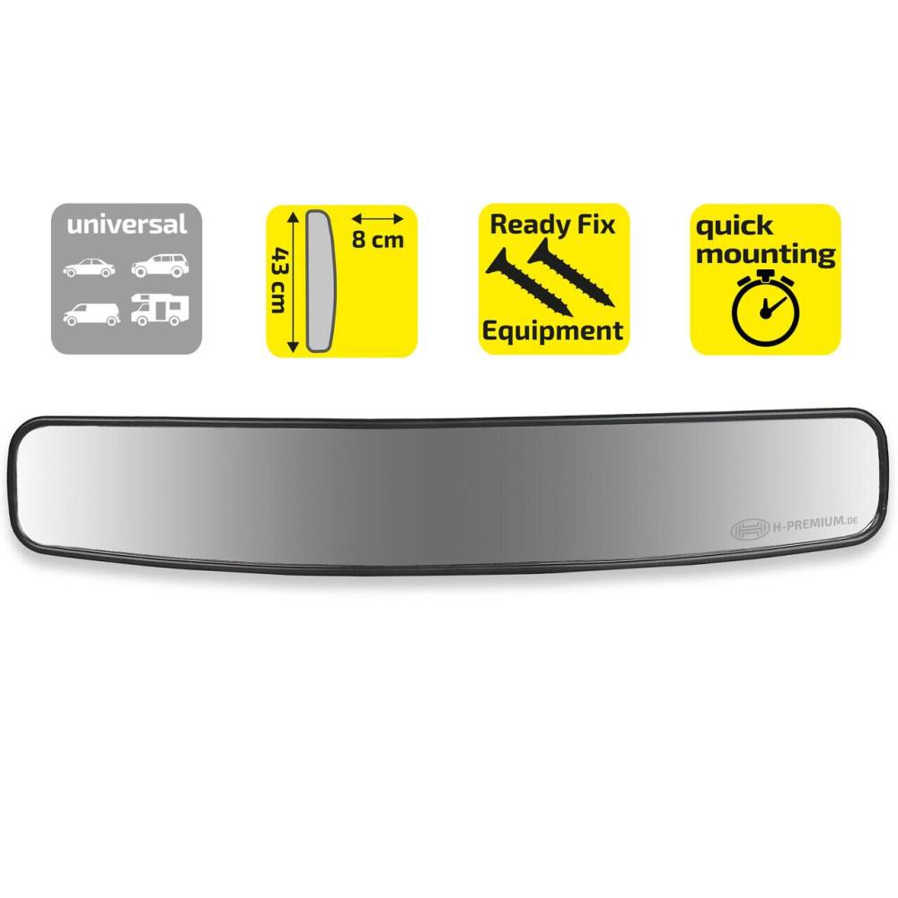 Oglinda panoramica cu cleme cu suruburi 430mm 514.10 Heyner 