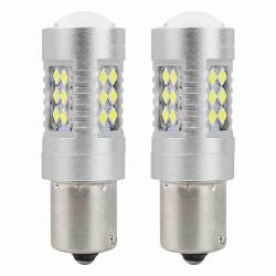 Set 2 becuri semnalizare 24 LED-uri, 12-24V, P21W BA15s, Canbus, 01445 Amio