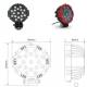Proiector fi160 faza lunga, off road, 4x4, cu LED, 9-32V, 51W, CH013
