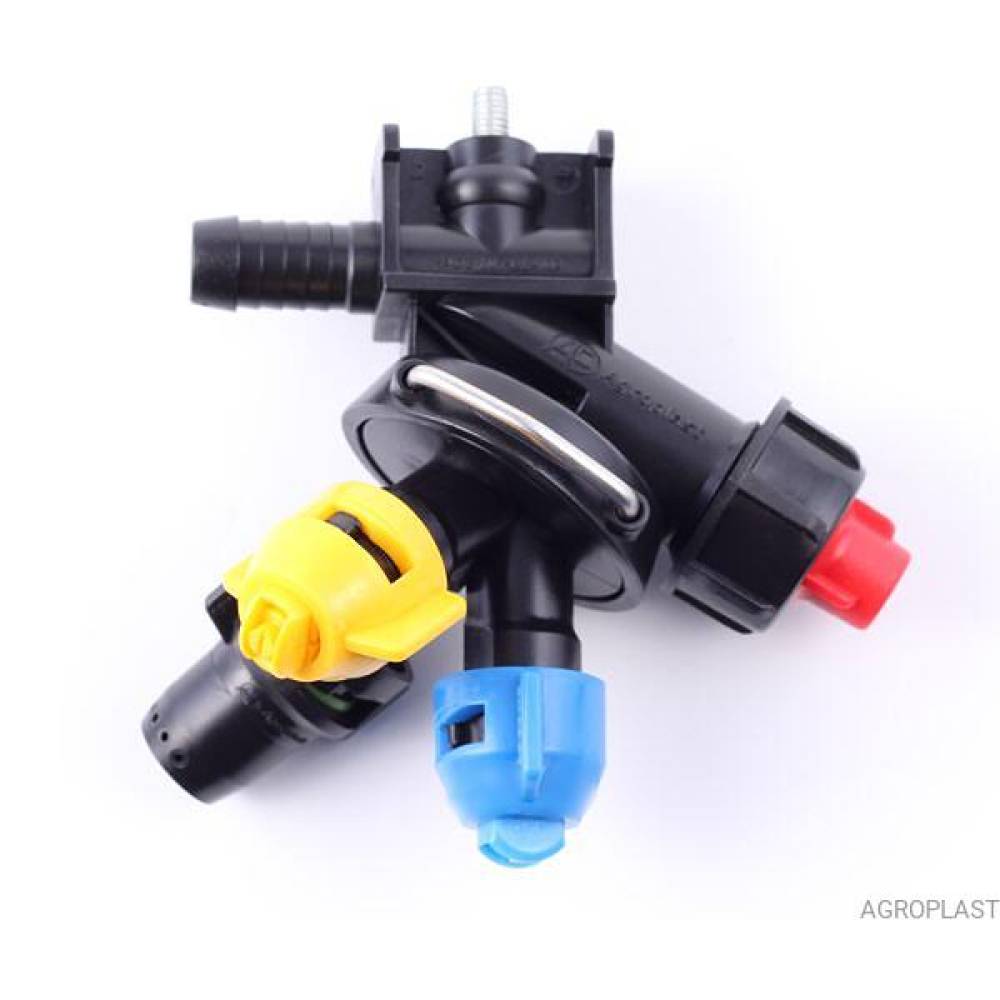 Stropitor complet de capat cu 3 diuze si picurator, pentru erbicidator Agroplast EA72/ AP0-100 / G07/K