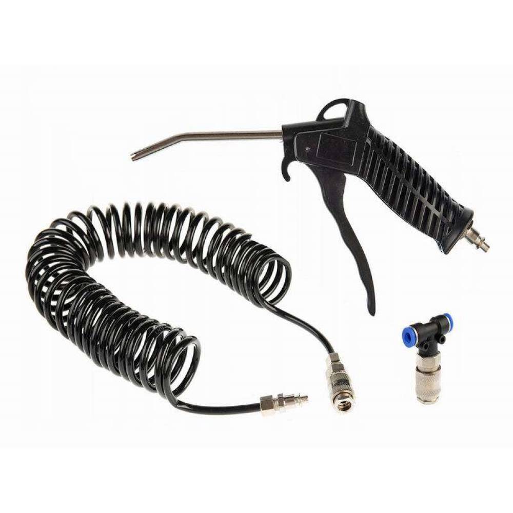 Furtun cu pistol aer cabina, 5m/8mm, gros, 13Atm, mufa T 3/8