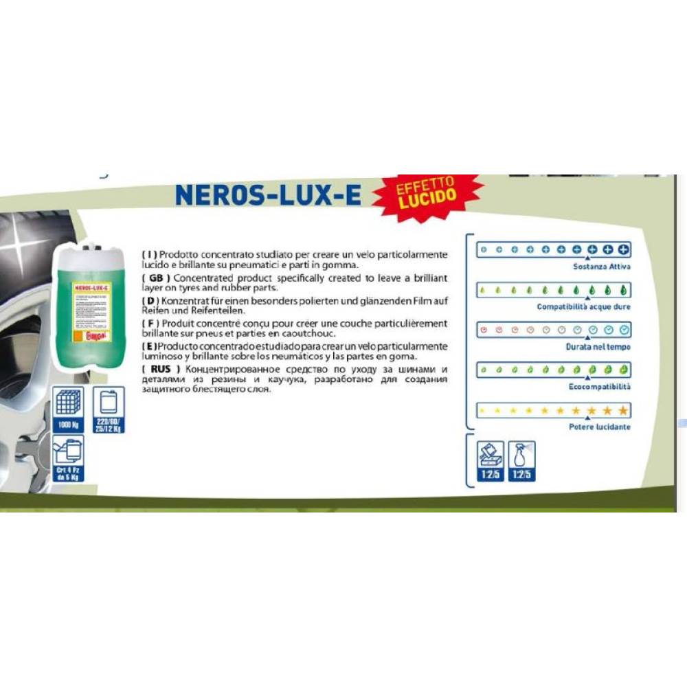 Solutie luciu anvelope Neros-Lux-E 12kg Chimigal
